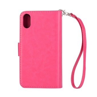 Posh Luxury Case in PU Leather w / Removable Cover for iPhone X / iPhone Xs - Pink