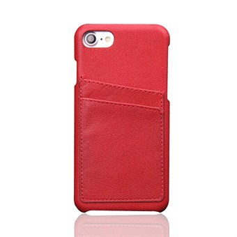 Chic Card Cover in Leather for iPhone 7 / iPhone 8 - Red