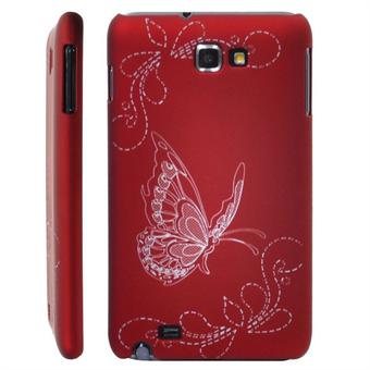 Galaxy Note Butterfly cover (Red)