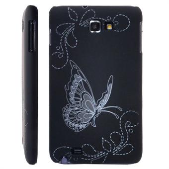 Galaxy Note Butterfly cover (Black)