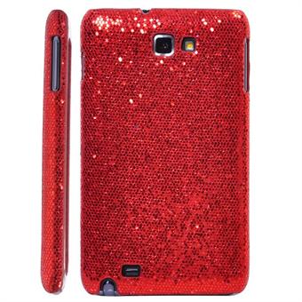 Galaxy Note Glittery Cover (Red)