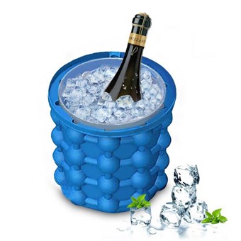 Ice Cube Maker Silicone Ice Cube Container with Lid