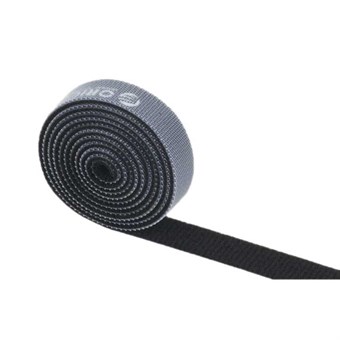 Cable tie / Velcro band 1 meter black