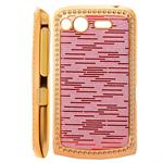 Bling Hard Case for HTC Desire S (Red)