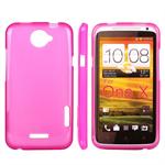 Simple Silicone HTC ONE X (Pink)