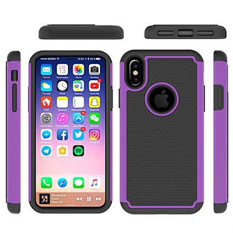 Hot Bubble Hardcase in TPU for iPhone X / iPhone Xs - Purple