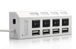 4 Port USB 2.0 Super Hub with ON / OFF