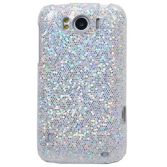 Glittery HTC XL Cover (Silver)