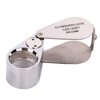 Magnifier with LED light