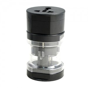 Universal International Worldwide Travel AC Power Plug Adapter AU / UK / US / EU Black