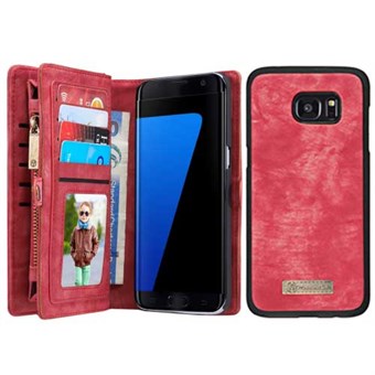 CaseMe Flap Wallet for Samsung Galaxy S7 Edge - Red