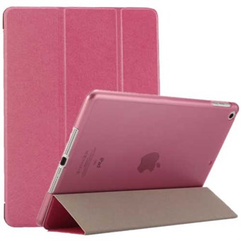 Silky Trifold Case in Imitation Leather for iPad Air and iPad 9.7 "- Magenta