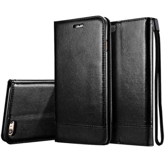 Prime Flip Leather Case w / Card Holder for iPhone 7 / iPhone 8 - Black