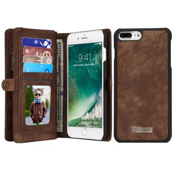 CaseMe Flap Wallet for iPhone 7 / iPhone 8 - Brown