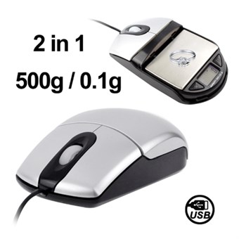 Optical 2in1 Mouse + Scale 500g x 0.1g