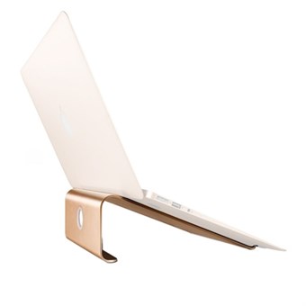 Cooling Desk Stand for Mac Air, Mac Pro, iPad / 11-17 "- Gold