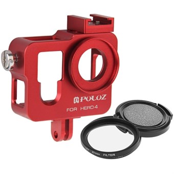 Puluz® Aluminum Shell Hero 4 - Red