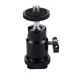 PULUZ® Hot Shoe Tripod Head 1/4 "