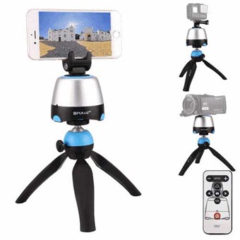 PULUZ® Electronic 360º Panorama Tripod with Ball Head and Remote for GoPro and Smartphones