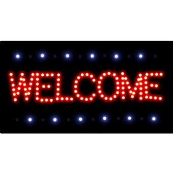 Sign with light - Welcome