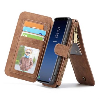 CaseMe Flip Wallet for Samsung Galaxy S9 - Brown