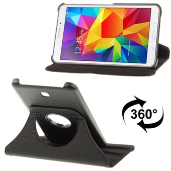 360 Rotating Leather Cover for Tab 4 7.0 (Black)