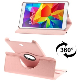 360 Rotating Leather Cover for Tab 4 8.0 (Pink)