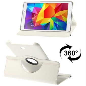 360 Rotating Leather Cover for Tab 4 8.0 (White)