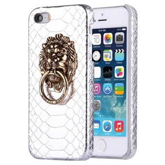 Snakeskin leather cover 5 / 5S / SE - Silver