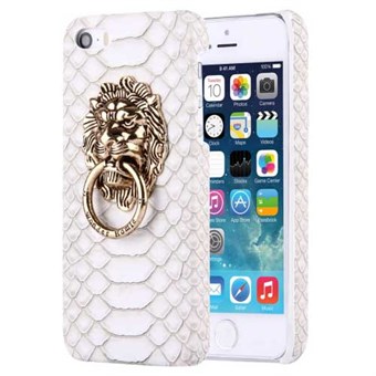 Snakeskin leather cover 5 / 5S / SE - White