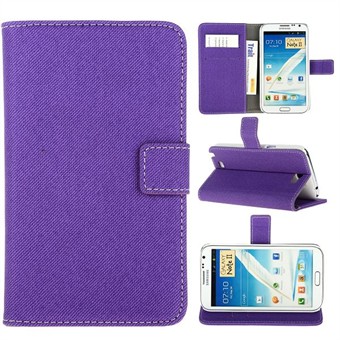 Leather Case for Samsung Galaxy Note 2 (purple)