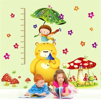 Wall Stickers - Teddy bear height meter