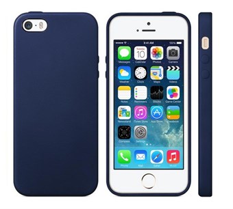 iPhone 5 / 5S / SE Leather Case - Navy