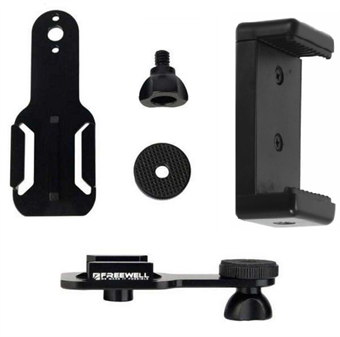 Freewell Quick Release Plate w / Mobile Holder for GoPro and Smartphone