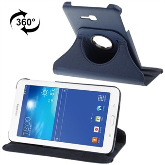 360 Rotating Leather Cover for Tab 3 Lite (Navy Blue)