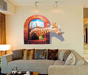Wall Stickers - Giraffe 3D