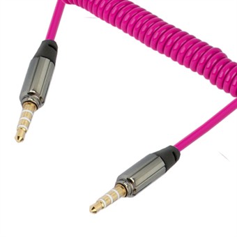 Twist 3.5 mm Audio AUX Cable 15 cm - 150 cm - Magenta
