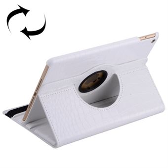 Crocodile Rotating Case for iPad Air 2 (White)