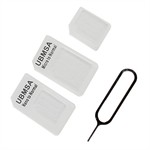 4 in 1 Nano Sim Adapters (White)