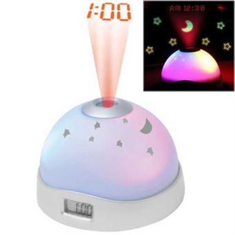 LED Alarm Clock Projector with color change