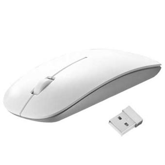 Wireless Ultra-thin Laser 2.4GHz Mouse - White