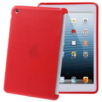 Silicone Back Cover for Smartcover iPad Mini 1/2/3 (Red)