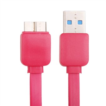 Flat USB 3.0 Charge / Sync Cable 1M (Red)