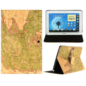 World Map Case for Galaxy Note 10.1 (Simple)