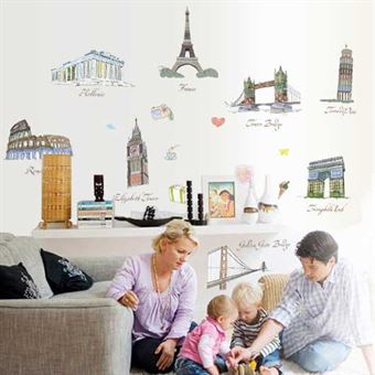 Wall Stickers - World attractions