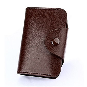 Casual Card Holder for 15 Cards - Brown