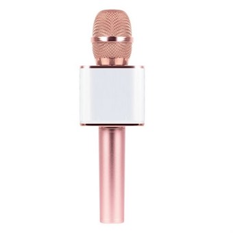 Q9 Professional Wireless Microphone with Speaker - Rose Gold