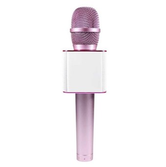 Q9 Professional Wireless Microphone with Speaker - Pink