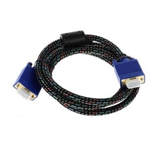 15 Pin VGA Male to Male Connection Cable Line Core Type: 3 + 8 (1.8M)