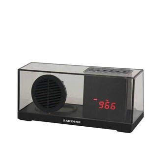 Bluetooth box case speaker with FM, USB, AUX and SD card input - Black